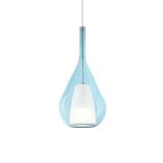 Ideal Lux pendellampe Kalique 3, blå, Ø 18 cm, plast