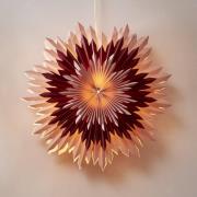 Ice dekostjerne, papir, uden fatning, pink-rød