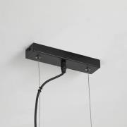 Pendellampe Hessian, længde 60 cm, naturhvid, hør/metal