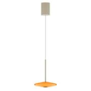 LOOM DESIGN LED-pendellampe Solene, orange, glas, Ø 20 cm