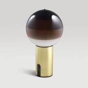 MARSET Akku-bordlampe Dipping Light, brun/messing, dæmpbar