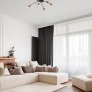 Loftlampe Banana, sort, metal, 67 cm, 6 lyskilder, E27