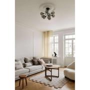 Nuura loftlampe Apiales 9, Ø 60 cm, sort/røggrå