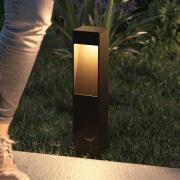 Calex LED-sokkellampe Terni, sort aluminium, IP65