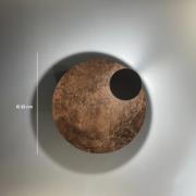 Knikerboker LED-væglampe Pois, bronze, Ø 25 cm, dæmpbar