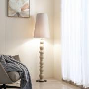 Lucande gulvlampe Lyndorin, beige, keramik, 150 cm