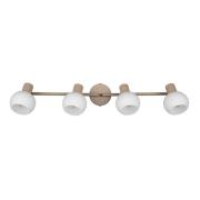 Loftlampe Boba, 4 lyskilder, beige, E14, metal