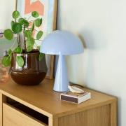 HÜBSCH bordlampe Mush Mini, isblå, metal, højde 25 cm