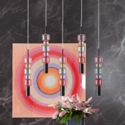 KARE hængelampe Candy Bar Colore, glas, 5 lyskilder, GU10