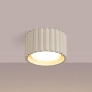 Loftlampe RIBLA, beige, Ø 10 cm, metal, GX53