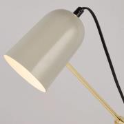Bordlampe Nerath, grå, stål/marmor, 32 cm, E14