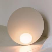 Vibia LED-bordlampe Musa 7400, beige, Ø 26 cm, stående