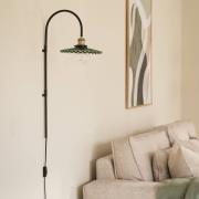 Globen Lighting væglampe Cobbler 75, grøn, glas