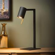 Skrivebordslampe Lesley, sort, højde 50 cm, metal