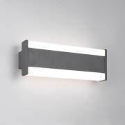 udendørs LED-væglampe DAWSON, 30 cm, antracit IP54 CCT op/ned