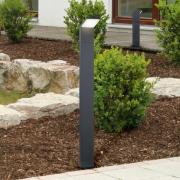 LED-gadelampe PEARL, højde 100 cm, antracit, metal, IP54