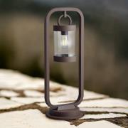 Vejlampen SAMBESI, rustfarvet, højde 60 cm, metal, IP44