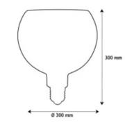 SEGULA LED Floating Bambus natur G300 E27 5W 2.200 K dæmpbar
