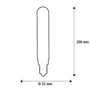 SEGULA LED Elegant Line E27 3W Tube 2.700 K Filament dæmpbar