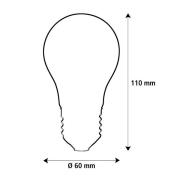 Segula LED Fire Flame Line E27 0,8W traditionel glødepære klar 1800K D...