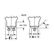 LED-pære SUPERIA RETRO ES50, GU10 3,7W 940 360lm 36°