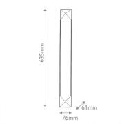 LED-væglampe CAESAR, bronze, højde 64 cm, metal/alabaster