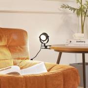 Lindby klemmelampe Jyla, sort mat, GX53