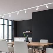 RAIL 230 V skinnesystem, hvid, 6 spots, længde 2,25 m