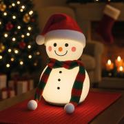 LED-akkulampe Paule, hvid, højde 22 cm, silikone