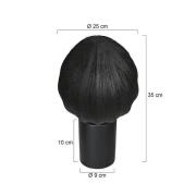 Bordlampe Bloeba, sort, Ø 25 cm, linned/metal