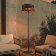 Lucande infrarød varmestråler Calor, sort, højde 200 cm