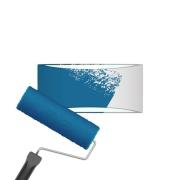 Væglampe Wacadia, hvid, bredde 30 cm, gips