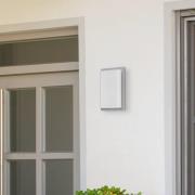 Udendørs væglampe 059, stål, opalglas, 29 cm, IP44, E27