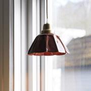 PR Home Hængelampe Ester, terracotta, Ø 17 cm, jernstik