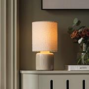 Globen Lighting bordlampe Florian, hvid/beige, højde 39 cm