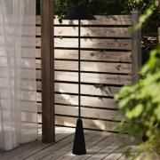 Globen Lighting Akku-udendørs gulvlampe Cannes, sort, IP54