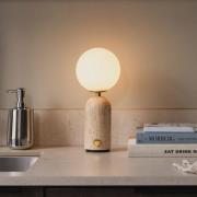 Globen Lighting Akku-bordlampe Torrano, travertin beige