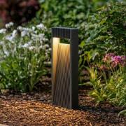 Lucande LED-sokkellampe Tavion, 40 cm, antracit, IP65