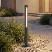 Lindby LED-gadelampe Liravel, højde 60 cm, antracit, IP65