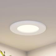 Prios LED-indbygningslampe Cadance, hvid, 12 cm, sæt med 3, CCT