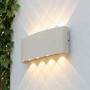 Lindby udendørs LED-væglampe Ithan, 5 lyskilder, hvid, 27 cm