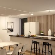 Paulmann URail LED-pendellampe Hildor, signalhvid, 3.000K