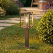 Lucande vejlampe Ferda, 60 cm, brun, IP44