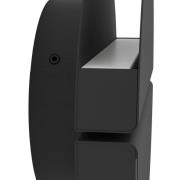 Udendørs LED-væglampe Vascella, sort, Ø 18 cm, metal