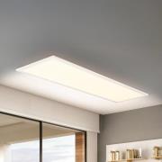 LED-panel Piatto CCT, IP44, 100 x 25 cm, fjernbetjening, hvid