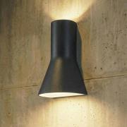 Lucande udendørs LED-væglampe Zephy Up/Down, sort, IP54, CCT