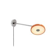 UMAGE LED-væglampe Asteria Long, orange, stål, stik