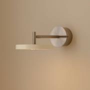 UMAGE LED-væglampe Asteria Short, hvid, stål, fast tilslutning