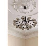 Apiales 18 Chandelier Satin Black/Optic Smoked - Nuura