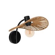 Væglampe Siruela, brun, 37 x 25 cm, papirreb, E27